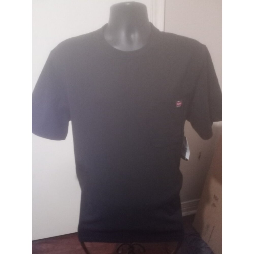 New Wrangler Men’s Work Tough Pen Pocket Tee Shirt Black L (42-44) NWT